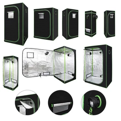 Gewächshaus Growbox Growzelt Pflanzenzelt Indoor Pflanzen Growzelt Growschrank - Bild 1 von 4