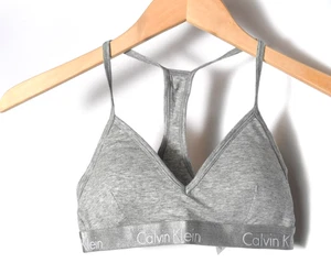 Calvin Klein BH Damen klein grau Triangel leicht gefüttert modern Baumwolle - Bild 1 von 7
