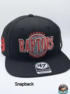 '47 Brand Toronto Raptors High Post Captain Snapback Hat Adjustable  - Picture 1 of 6