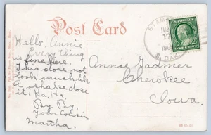 Tarjeta postal Stamford South Dakota SD Jackson County 1909 4 barras cancelar DPO 1907-1966 - Imagen 1 de 2
