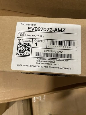 Pentair Everpure H-300 Water Filter EV927072 Replacement Cartridge *SEALED* - Image 1 of 4