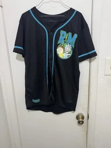 Rick And Morty Cartoon Baseball Trikot Erwachsene Herren XL schwarz " - Bild 1 von 3