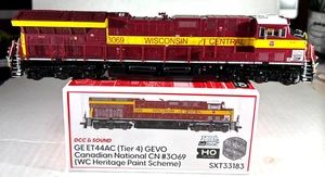 SCALETRAINS HO GE ET44AC (TIER 4) GEVO LOCO W/SOUND&DCC CN HERIT WC SXT33183 - Picture 1 of 4