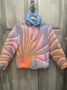 ERL Kids Sunrise Puffer Jacket NWT | 12A | Blue/Orange - Picture 1 of 13