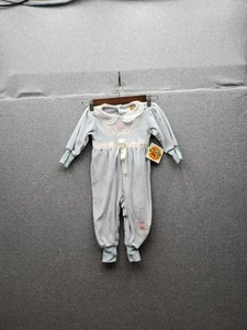 De Colección Winnie The Pooh Infantil Niñas Terciopelo Azul Una Pieza 24M Con Bordado Floral - Imagen 1 de 8