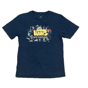 Vans Jungen blaues kurzärmliges grafisches T-Shirt Large (12-14) Jugend - Bild 1 von 5