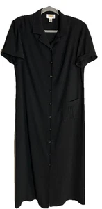 Vestido Mujer Talbots Talla 14 Botones Bolsillo Puño Manga Evento Resort Fiesta Elegante - Imagen 1 de 16