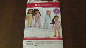 *SIMPLICITY D0836- CUTE 18" AMERICAN GIRL DOLL SEW 4 OUTFITS PATTERN PJ’s Uncut - Picture 1 of 2