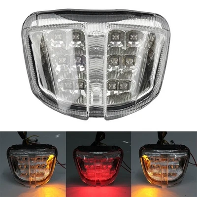 Luz trasera LED señales de giro transparentes para Suzuki GSXR 600 GSXR 750 2006-2007 Foto 1 de 4