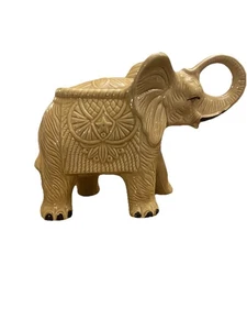 Große Elefant Statue / Figur Rüssel oben Keramik Made in Brazil Glücksdeko Safari - Bild 1 von 5