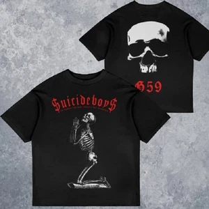 T-SHIRT SUICIDEBOYS 2 lati, merch suicideboys, suicideboys, maglietta unisex S-5XL - Foto 1 di 1