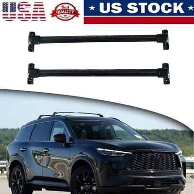 2PCS Roof Rack Cross Bars Fits for 2022-2025 Infiniti QX60 Cargo Carrier Foto 1 de 3