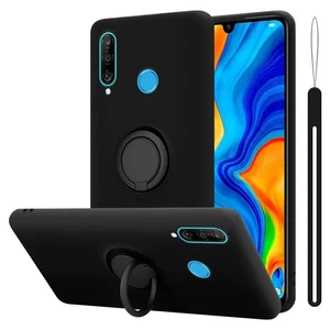 Hülle für Huawei P30 LITE Schutzhülle Handy Cover Case TPU Silikon Ring - Picture 1 of 37