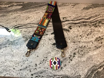 NWT Cristina Orozco Beaded Aztec Printed Purse Strap Camera Strap - Image 1 of 4