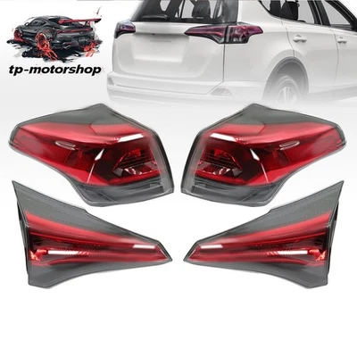Tail Lights For 2016-2018 Toyota RAV4 Left and Right Outer Inner Set of 4PCS New Foto 1 de 4