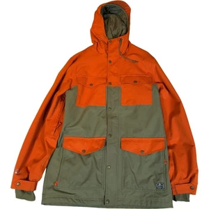 Nike Storm-FIT 10 Giacca Uomo Media Arancione Verde con Cappuccio Impermeabile Giacca a Vento - Foto 1 di 18