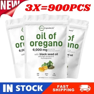 3X Micro Ingredients Oil of Oregano300Softgel |Oregano Oil with Black Seed Oil' - Bild 1 von 13