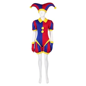 Pomni Cosplay Costume Outfits Halloween Carnival Suit - Picture 1 of 12