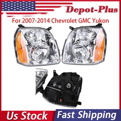 PARA GMC YUKON DENALI XL1500 2500 2007-2014 FAROS IZQUIERDA+DERECHA NUEVO Foto 1 de 4