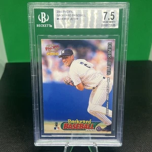 Derek Jeter - 2000 BACKYARD BASEBALL - BGS 7.5 - “RARE POP 1” - Cartoon Back - Picture 1 of 4