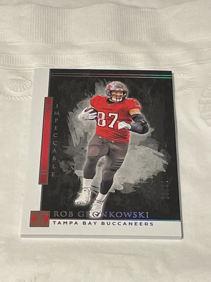 Rob Gronkowski /50 IMPECCABLE SILVER SP 2020 Tampa Bay Buccaneers  - Image 1 of 1