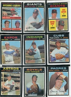 *O - Lote de 14 cartas Topps 1971: McCovey, Stargell, Jenkins, George Foster RC, etc. Foto 1 de 4