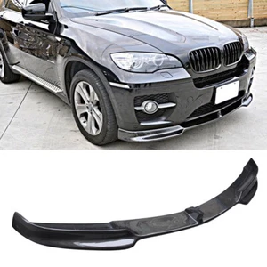 For BMW E71 X6 2008-2013 Carbon Fiber FD Style Front Bumper Lip Chin Spoiler - Imagen 1 de 12