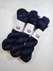 SW Merino Yak Nylon yarn, 4-ply, Fingering weight, 100g, NAVY - Picture 1 of 6
