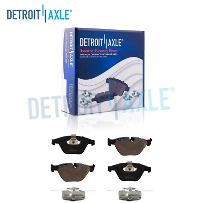 Front Ceramic Brake Pads w/ Hardware for 2011 BMW 535i xDrive Base 3.0L Sedan - Image 1 of 4