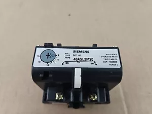 SIEMENS 48ASE3M20 9-18A 600VAC Solid State Overload Relay Series C - Picture 1 of 6