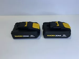 2x Workzone 18v Li-ion 1.5Ah Cordless Drill Power Tool Battery ABP118W1 Genuine - Picture 1 of 14