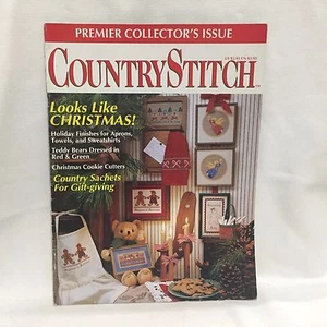 CountryStitch Country Stitch Magazine Premier Collector's Issue 1990 Free Ship - Bild 1 von 4