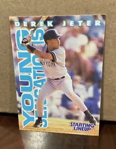 DEREK JETER 1996 KENNER STARTING LINEUP CARD - NEW YORK YANKEES - Picture 1 of 2