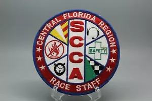 SCCA SPORTS CAR CLUB OF AMERICA CFR RACE STAFF EMBROIDERED PATCH NEW OLD STOCK - Picture 1 of 2