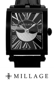 Millage The Evreux Collection Ml0073-B Black Calf Leather Swiss Men Watch (0002) - Picture 1 of 14