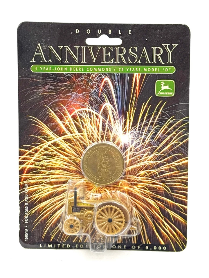 1/64 John Deere Gold D on Steel w/ Coin Anniversary - Image 1 of 1