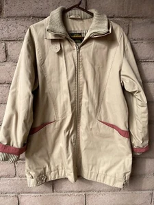 Vintage Dumond Barn Coat Two Tone Wool Blend Lined Cuffed Size 13/14 L Hong Kong - Picture 1 of 12