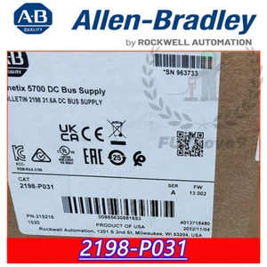 Brandneu AB 2198-P031 Ser A Kinetix 5700 Servosystem kostenloser Versand - Bild 1 von 5