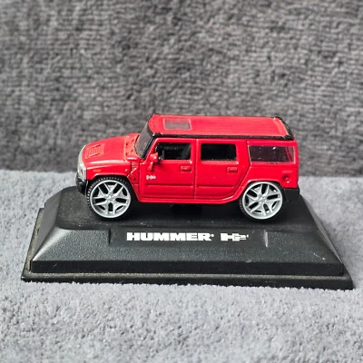 YATMING Lowered Hummer H2 Red 1/72 Yat Ming Model Car MiniCar toy - Image 1 of 4