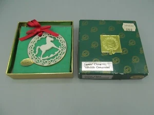 Lenox China Yuletide Christmas Ornament Rocking Horse - Picture 1 of 1