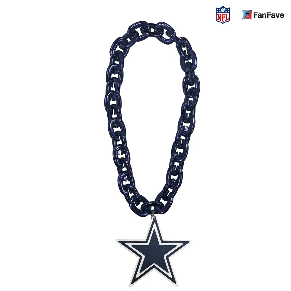 Fanfave Dallas Cowboys NFL 10" Fanchain Multi-Color 3d Magnet - FF6708