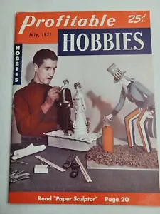 Profitable Hobbies Magazine from July 1951 Interesting Ads - Imagen 1 de 4