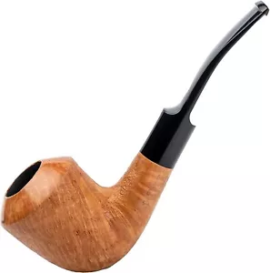 Dr. Watson - Tabakrauchpfeife aus Holz, handgeschnitzt aus Briarwurzel (Gold) - Bild 1 von 7