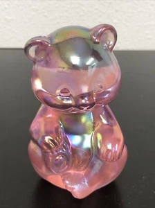 Fenton Geschenkeladen - seltener 100-jähriger Bär - schönes schillerndes Rosa - Bild 1 von 15