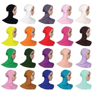Modal Cotton Jersey Headscarf Wrap Muslim Islamic Women Turban Underscarf Cap - Picture 1 of 159