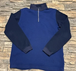 Footjoy Mens 1/4 Zip Sweater Shirt Sz S/M Blue Casual Golf - Picture 1 of 10