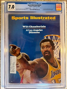 SPORTS ILLUSTRATED JAN 27, 1969 Wilt Chamberlain magazine CGC 7.0 Subscription - Picture 1 of 3
