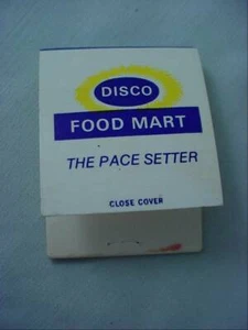 Disco Food Mart Self Service Grocery Store The Pace Setter Advertising Matchbook - Picture 1 of 4