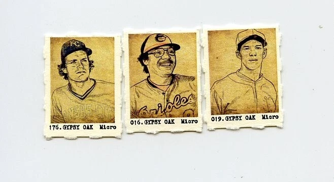 #2200209 GEORGE BRETT REGGIE JACKSON LEFTY GROVE Micro Gumball Card Lot - Image 1 of 1