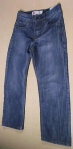 LEVIS STRAUSS 514 STRAIGHT FIT DARK BLUE WASH JEANS GIRLS DENIM YOUTH PANTS 7XR - Picture 1 of 12